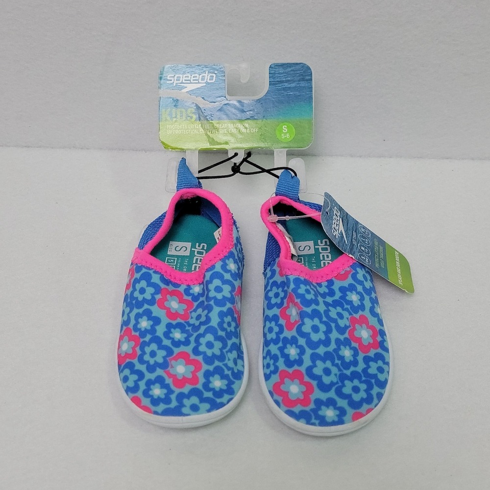 Speedo Toddler Girls' Splash & Sun Bootie Water Shoes Floral S 5-6 UV Protection